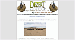 Desktop Screenshot of dezertadventures.com